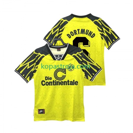 Billiga Fotbollströjor Borussia Dortmund SAMMER 6 1995 Retro Hemma tröja 1994 Kortärmad